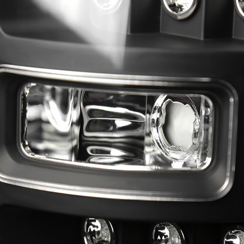 Spec-D Tuning F-150 V1 LED Tail Lights - Matte Black Housing, Clear Lens (2009-2014)