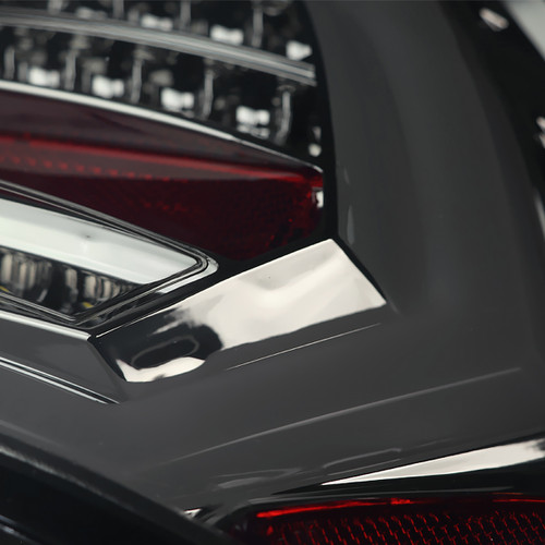 Spec-D Tuning Fusion LED Tail Lights - Chrome Housing, Smoked Lens (2010-2012)