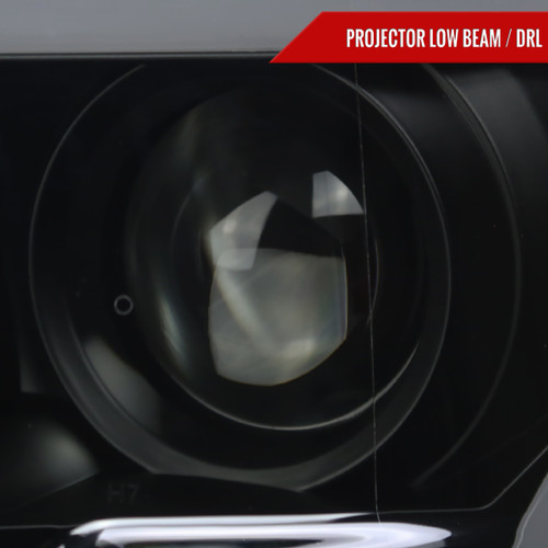 Spec-D Tuning F-150 Projector Headlights w/ LED C-Bars - Black Housing, Smoked Lens (2015-2017)