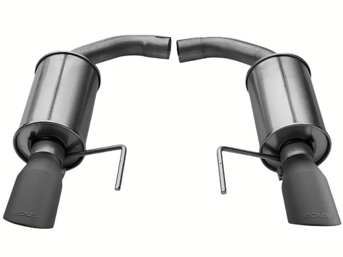 Roush Mustang V6/EcoBoost Axle-Back Exhaust - Black Tips (2015-2026)
