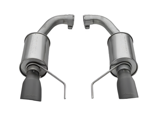 Roush 421834-BLK Mustang GT 5.0L Axle-Back Exhaust Kit (15-17/24-26)
