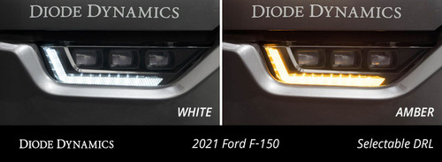 Diode Dynamics F-150 Elite Fog Lamp Kit - Yellow (2021-2023)
