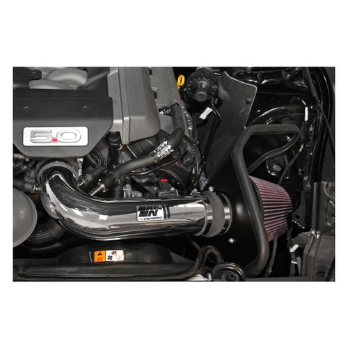 K&N Mustang GT Typhoon High Flow Cold Air Intake - Aluminum Tube (2015-2017)