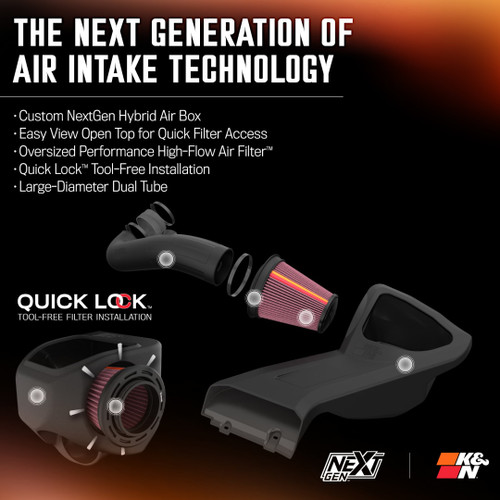 K&N F-150 5.0L NextGen Cold Air Intake (2015-2025)