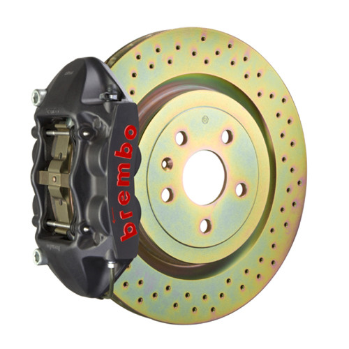 Brembo Focus/Focus ST Front 4-Piston GTS Big Brake Kit - Black M4 Calipers/ 1-Pc 336x28 Rotors (11-18/13-18)