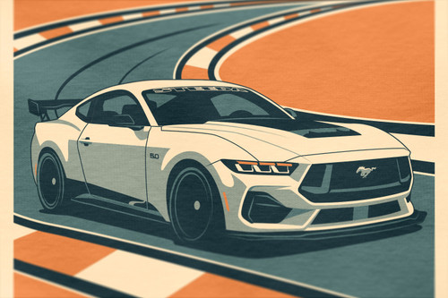 Steeda Mustang Postcard T-Shirt