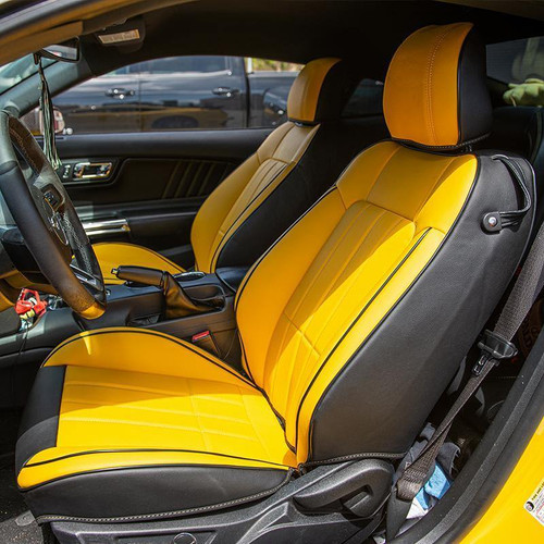 Kustom Interior Mustang Coupe Artificial Leather Seat Covers (2015-2026)