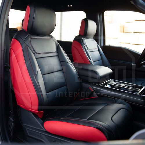 Kustom Interior F-150 SuperCrew Artificial Leather Seat Covers (2021-2026)