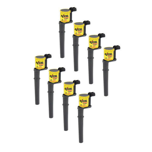 ACCEL Mustang 4.6L/5.4L 4V Supercoil Ignition Coil Set - Yellow (1997-2011)