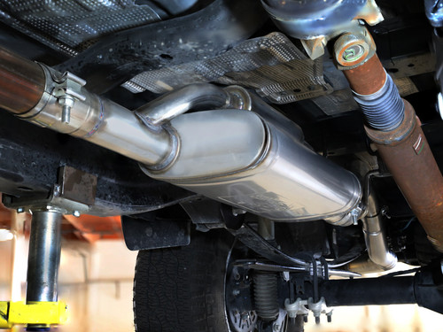aFe Ranger Vulcan Series 2.5"-3" Stainless Steel Cat-Back Exhaust System - Black Tip (2024-2025)