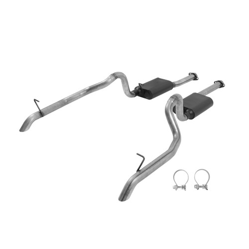Flowmaster Mustang 5.0L American Thunder Cat-Back Exhaust System - Turn-Down Tips (1987-1993)