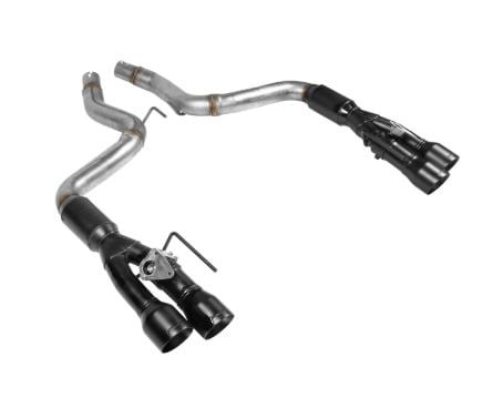 Flowmaster Mustang 5.0L Outlaw Axle-Back Active Exhaust System - Black Ceramic Quad Tips (2018-2023)