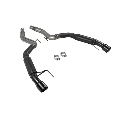 Flowmaster Mustang 2.3L/3.7L Outlaw Axle-Back Exhaust System - Black Ceramic Tips (2015-2023)