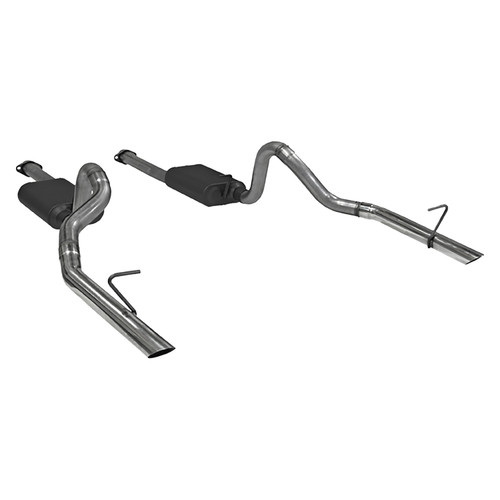 Flowmaster Mustang 5.0L American Thunder Cat-Back Exhaust System - Polished Tips (1986-1993)