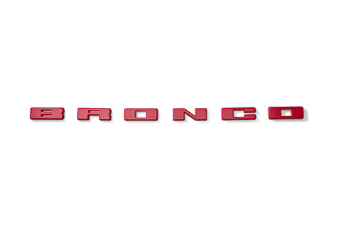 Ford Racing Bronco Red Grille Letters (2021-2026)