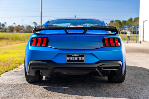 Mustang Dark Horse Style Spoiler w/ Tinted Wicker Bill - Gloss Black (2024-2026)
