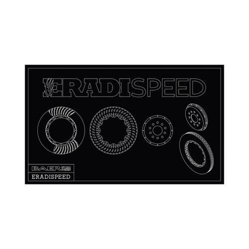 Baer Mustang EradiSpeed+ Rear 2pc Performance Brake Rotor Pair - Slotted (2024-2026)