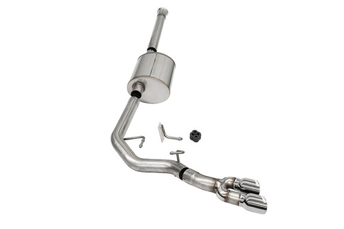 Corsa F-150 3.5L SCREW 6.5ft Bed Sport 3" Cat-Back Exhaust - Polished Tips/Pre-Axle Exit (2021-2025)