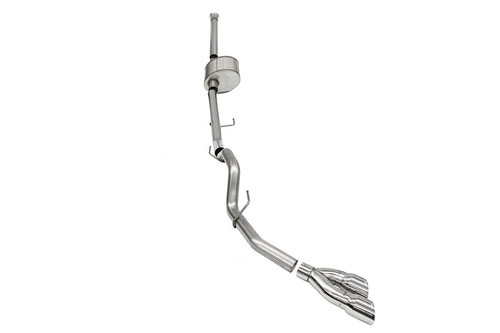 Corsa F-150 5.0L SCREW 6.5ft Bed Sport 3" Cat-Back Exhaust - Polished Tips/Rear Side Exit (2021-2025)