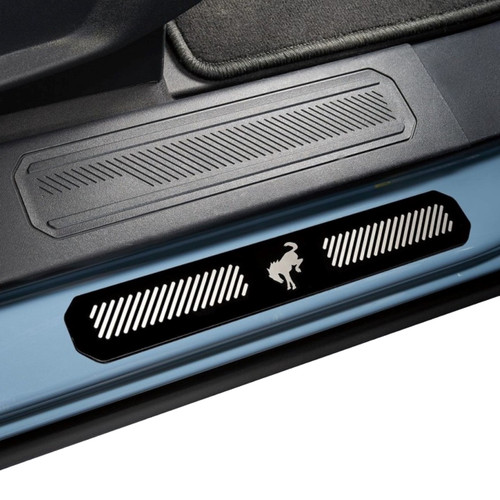 Putco Bronco 4-Door Door Sill Plate Kit - Black/Bronco Logo (2021-2026)