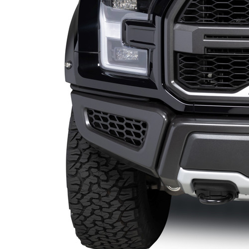 Putco F-150 Raptor Front Bumper Grille Inserts - Black Hex Style (2017-2020)