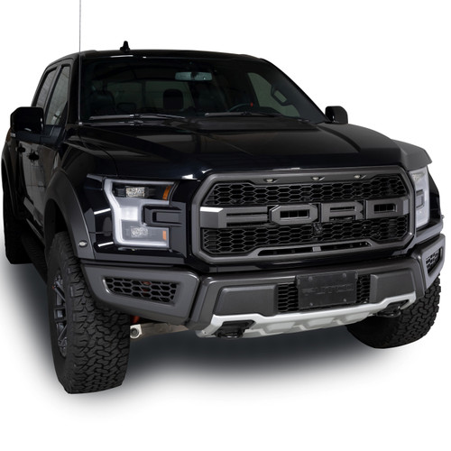 Putco F-150 Raptor Front Bumper Grille Inserts - Black Hex Style (2017-2020)