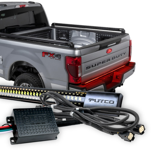 Putco Super Duty Blade Tailgate Red/White LED Light Bar - w/ OBS (2020-2022)