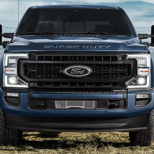 Putco Super Duty Front Bumper Grille Insert - Polished Bar Style (2020-2022)
