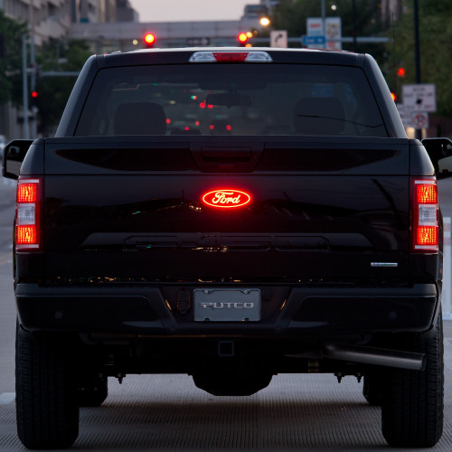 Putco F-150 Luminix Red LED Rear Tailgate Emblem - Excl Platinum & Limited (2015-2026)