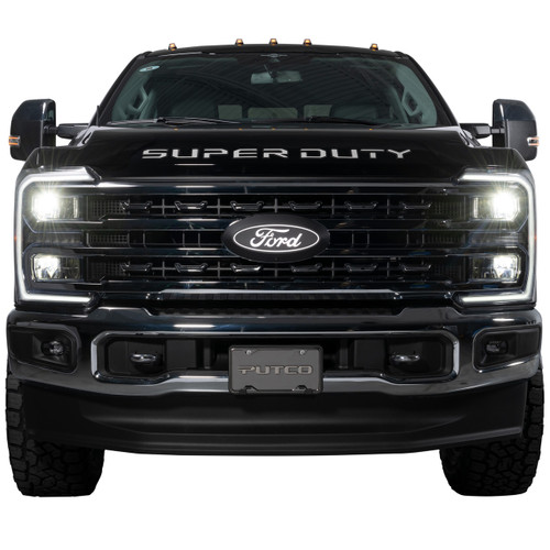 Putco Super Duty Luminix White LED Front Grille Emblem w/ Front Camera & Spray Washer (2023-2026)