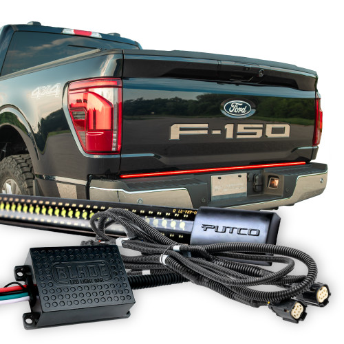 Putco F-150 Blade Tailgate Red/White LED Light Bar - Factory LED Tail Lamps, OBS, & Tow Tech (2024-2026)