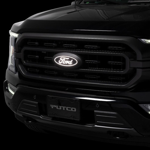 Putco F-150 Luminix White LED Front Grille Emblem w/ Front Camera & Spray Washer (2024-2026)