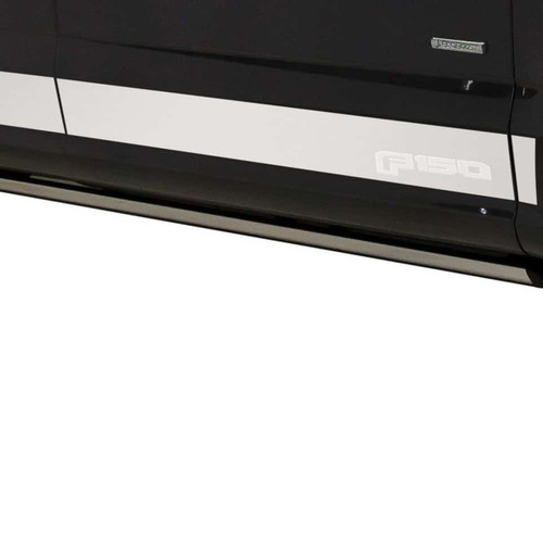 Putco F-150 RCSB Stainless Steel Rocker Panels - Polished/F-150 Logo (2021-2026)