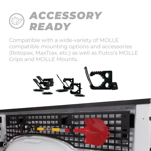 Putco Ranger 6ft Bed Truck Bed Molle Panel - Passenger Side (2019-2025)