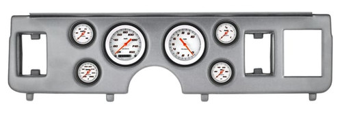 Classic Instruments Mustang 6pc Gauge Cluster Kit - Aluminum Panel w/ Velocity White Full-Sweep Gauges (1979-1986)