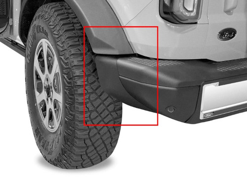 WeatherTech Bronco Front & Rear No-Drill Mud Flaps - No 315 Tires/Style 2 Bumper (2021-2024)