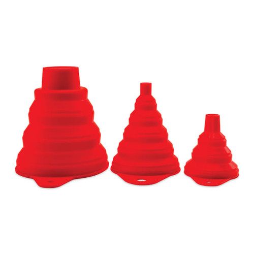 Griots Garage Collapsible Silicone Funnels - 3pc Set
