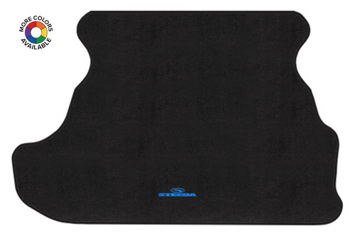 Steeda 20-1079-101 Mustang Coupe Embroidered Black Cutpile Trunk Mat (79-93)