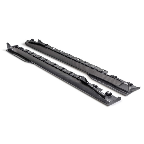 Anderson Composites AC-SS24FDMU-GT5 Mustang Type-GT5 Carbon Fiber Side Rocker Panel Splitters (24-25)
