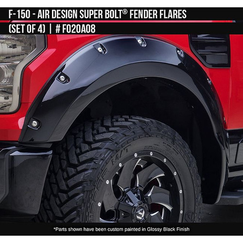 AirDesign F-150 SCREW Dakar Style Off-Road Body Kit - Satin Black (2015-2017)