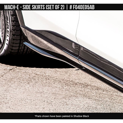 AirDesign Mach-E Side Skirt Set - Gloss Black (2022-2025)