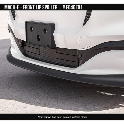 AirDesign Mach-E Non-GT Front Lip Spoiler - Satin Black (2022-2025)