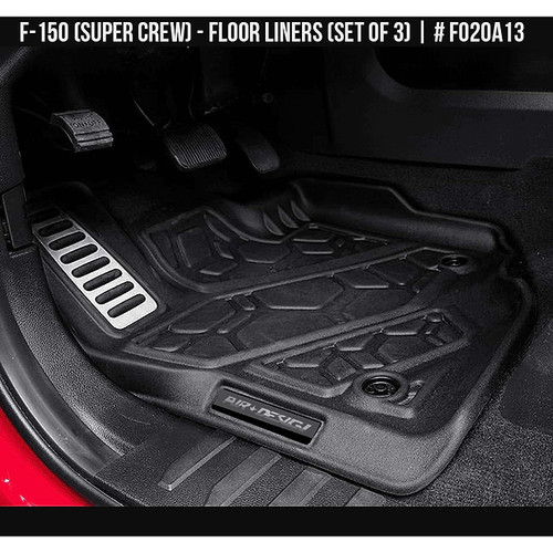 AirDesign F-150 SCREW Front and Rear Floor Liners (2015-2020)