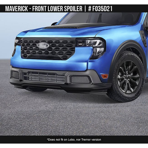 AirDesign Maverick XLT/Lariat Front Lower Spoiler - Satin Black (2025-2026)