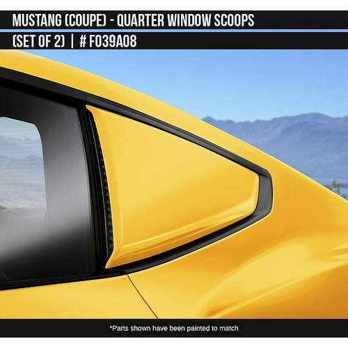 AirDesign Mustang Quarter Window Scoop Set - Artisan Blue (2024-2025)