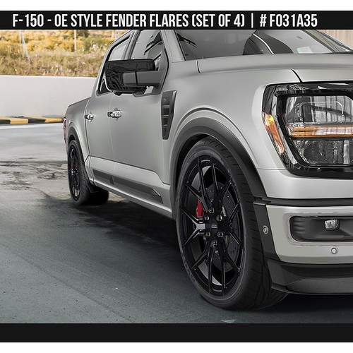 AirDesign FO31A35 F-150 OE Style Fender Flare Set - Satin Black