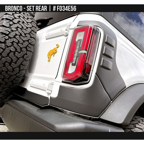 AirDesign Bronco Rear End Set - Satin Black (2021-2025)