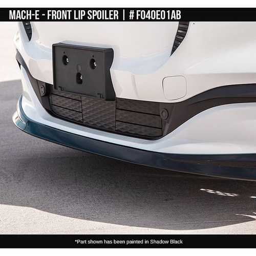 AirDesign Mach-E Non-GT Front Lip Spoiler - Gloss Black (2022-2025)