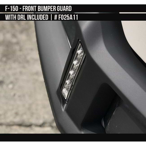 AirDesign F-150 Front Bumper Guard w/ DRL - Gray Primer (2018-2020)