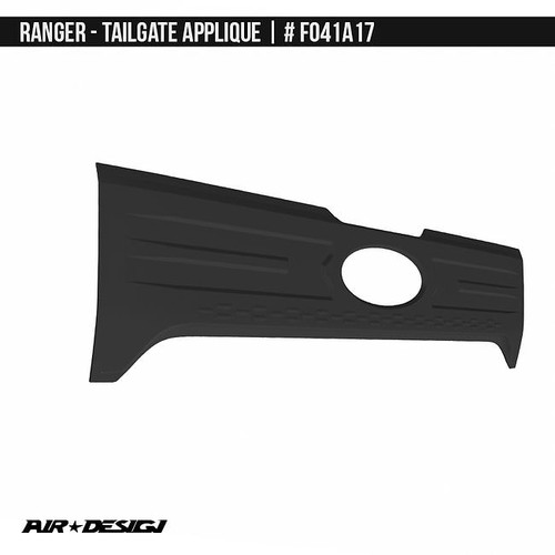 AirDesign Ranger Tailgate Applique - Satin Black (2024-2025)
